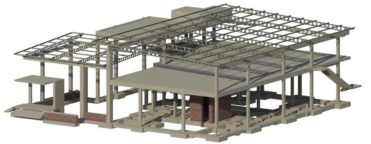 3D - Structural model (Revit) (2)